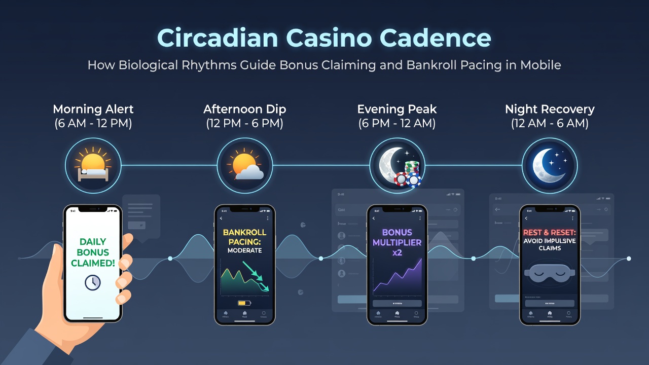 Mobile Live-Casino-Sitzung mit Anzeige biologischer Rhythmus-Daten und Bankroll-Anpassungen