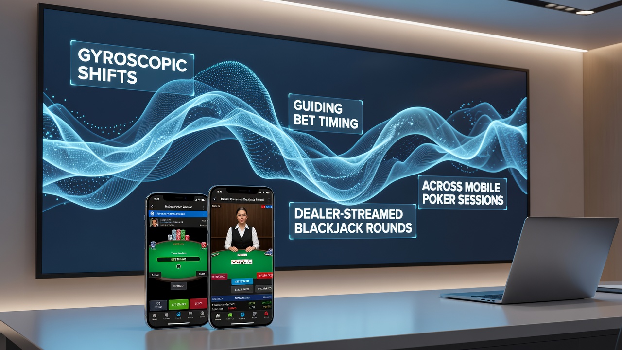 Gyroskopische Sensoren in Smartphones beeinflussen Wettzeitpunkte bei mobilen Poker- und Blackjack-Spielen