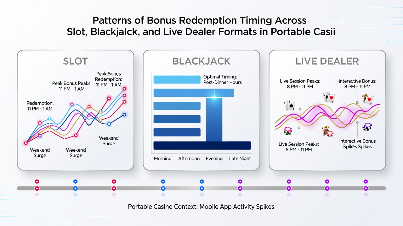 Vergleichsdiagramm von Bonus-Einlösungszeiten in Live-Dealer-Spielen versus automatisierten Casino-Formaten auf Smartphones
