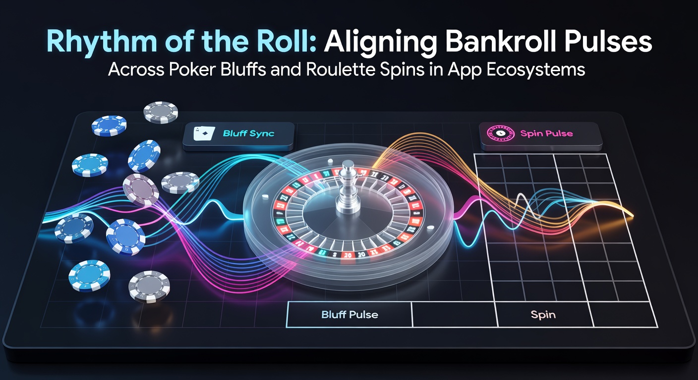 Grafik zeigt pulsierende Bankroll-Kurven bei Poker-Bluffs und Roulette-Spins in einer mobilen App-Umgebung