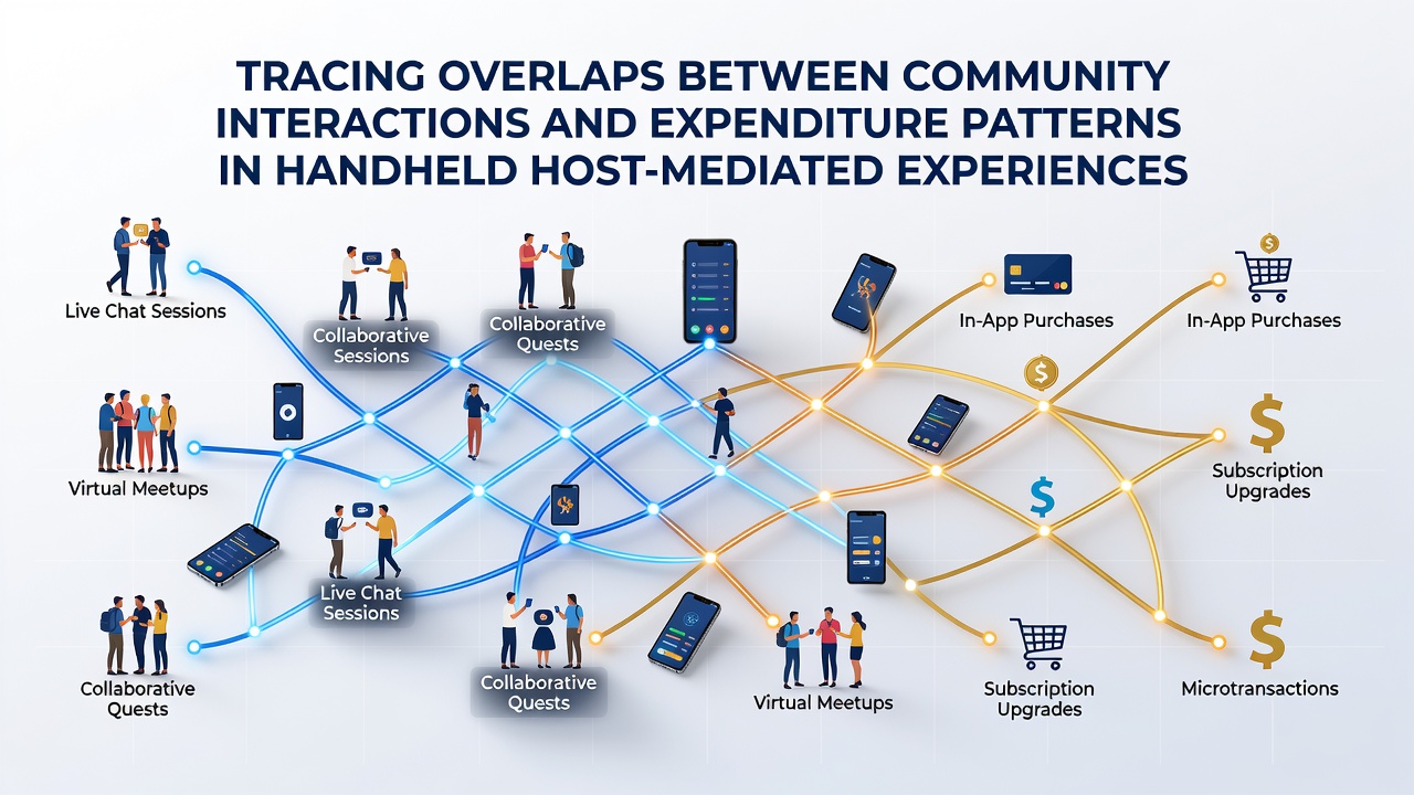 Darstellung von Community-Interaktionen und Ausgabenmustern in mobilen Host-Erlebnissen