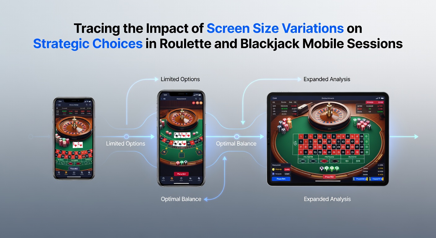 Vergleich verschiedener mobiler Bildschirmgrößen bei Roulette- und Blackjack-Apps mit Fokus auf Spielfeldübersicht