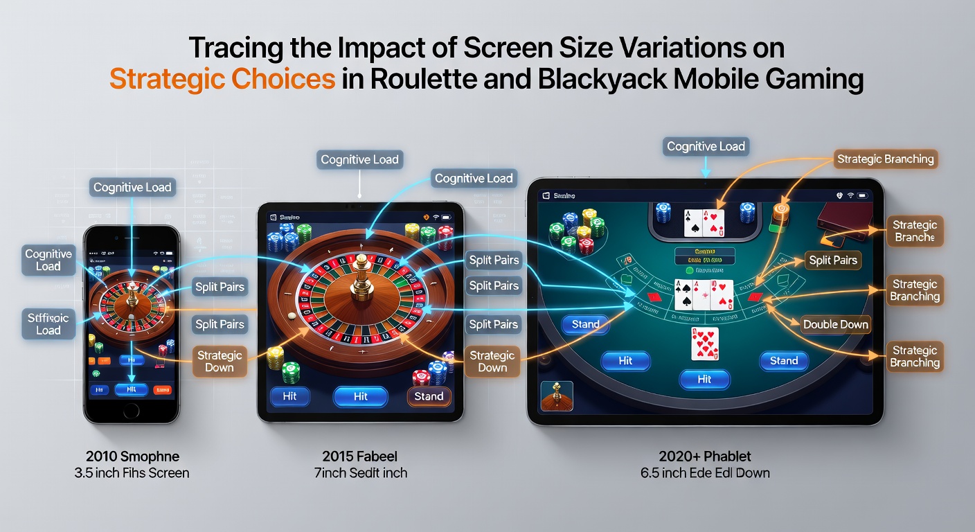 Mobile Blackjack-Oberfläche auf unterschiedlichen Bildschirmgrößen mit Fokus auf Kartenlayout und Strategiehinweisen